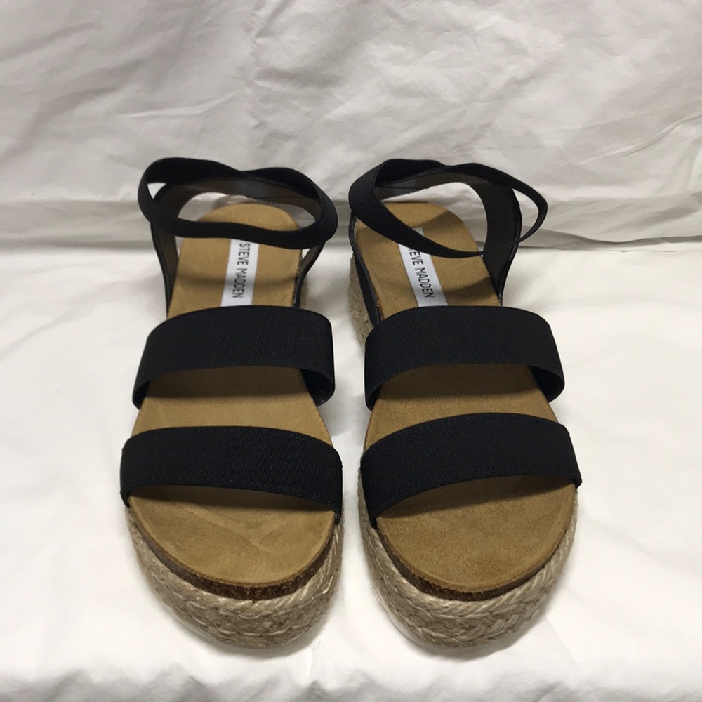 Steve Madden kimmie platform sandals Black